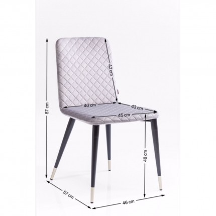 Chair Montmartre grey Kare Design