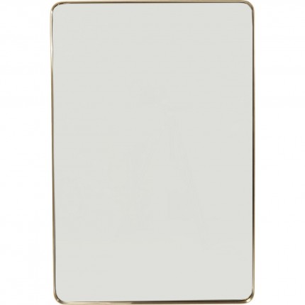 Miroir Curve rectangulaire 120x80cm laiton Kare Design