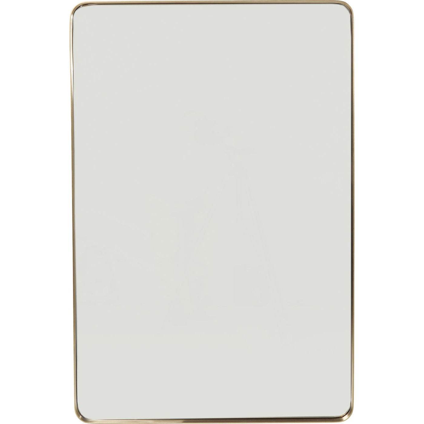 Kare Design Miroir Curve rectangulaire laiton 120x80cm