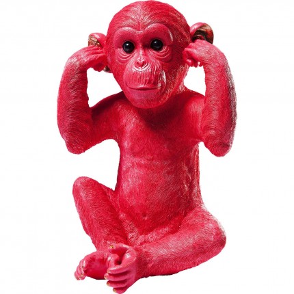 Money Box monkey Kikazaru red Kare Design