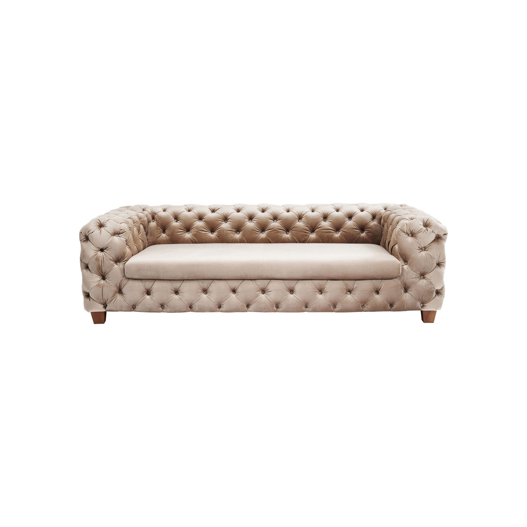 Sofa Desire Velvet Ecru 3-seater Kare Design