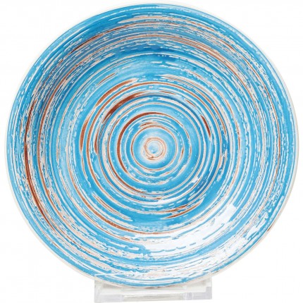 Assiettes Swirl 19cm bleues set de 4 Kare Design