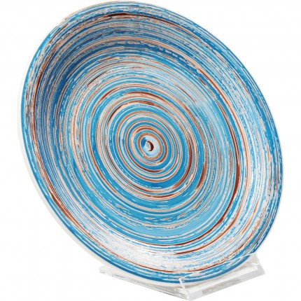 Assiettes Swirl 19cm bleues set de 4 Kare Design