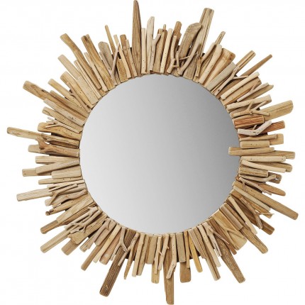 Wall Mirror Legno Ø82cm Kare Design