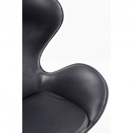 Fauteuil pivotant Lounge noyer Kare Design