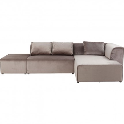 Sofa Infinity Velvet Taupe Right Kare Design