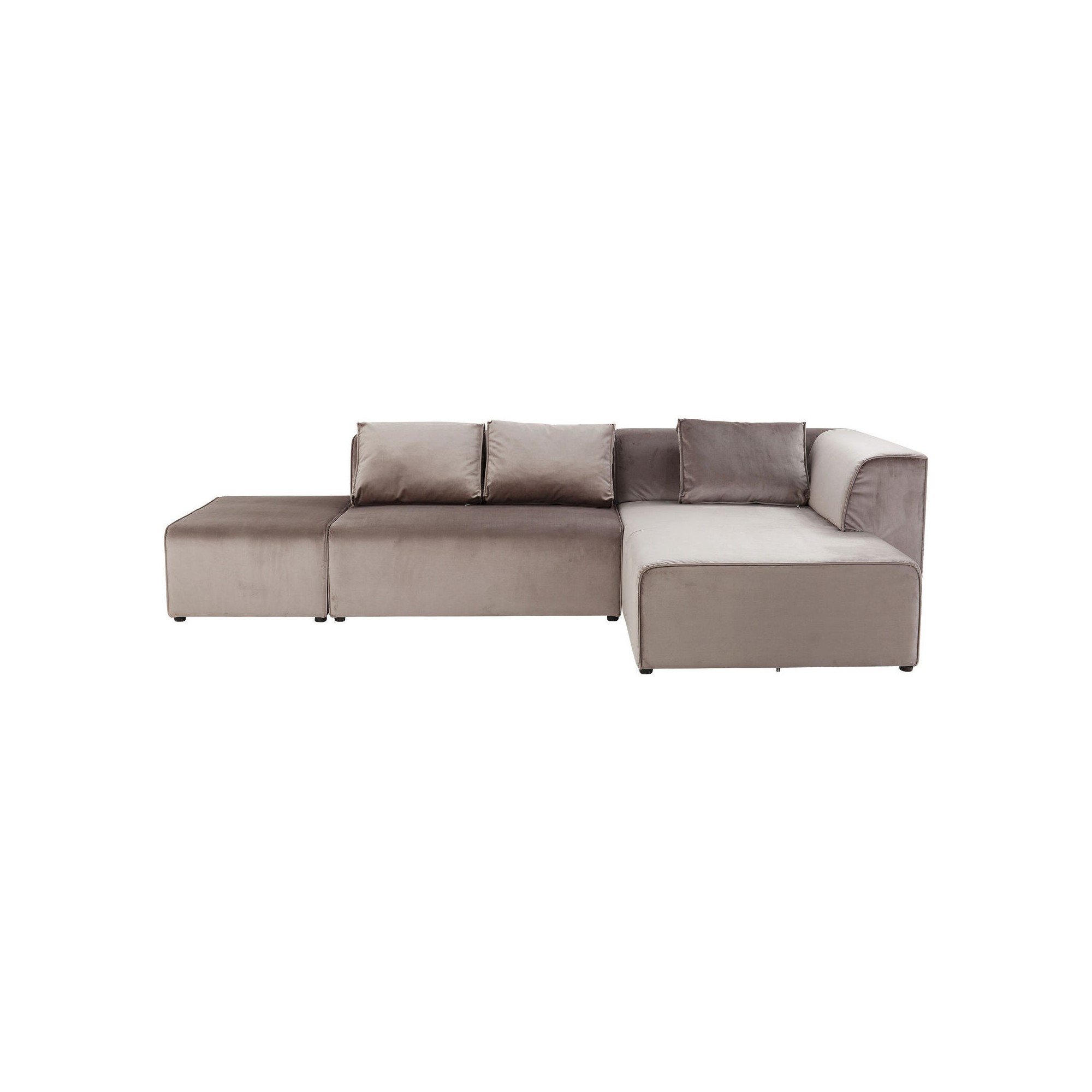 Sofa Infinity Velvet Taupe Right Kare Design