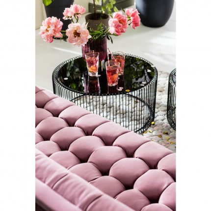 Sofa Milchbar Velvet Pink 3-Seater Kare Design