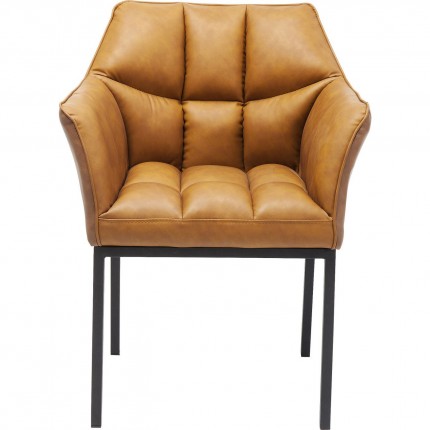 Chair with armrests Thinktank Brown Kare Design