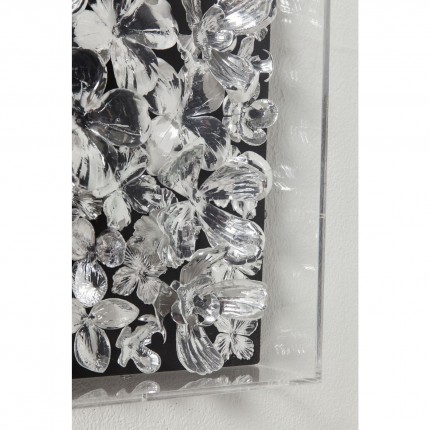 Deco Frame Silver Flower 100x100cm Kare Design