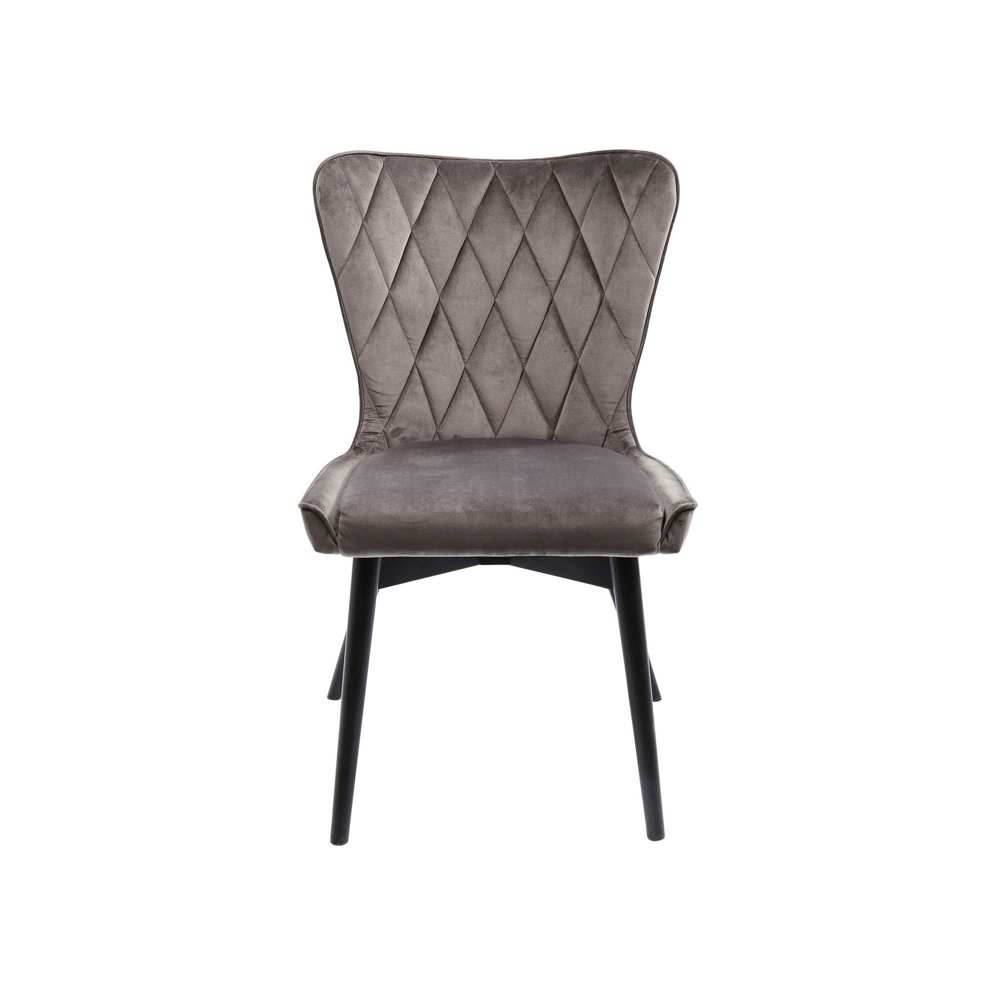 Chair Black Marshall Velvet Grey Kare Design