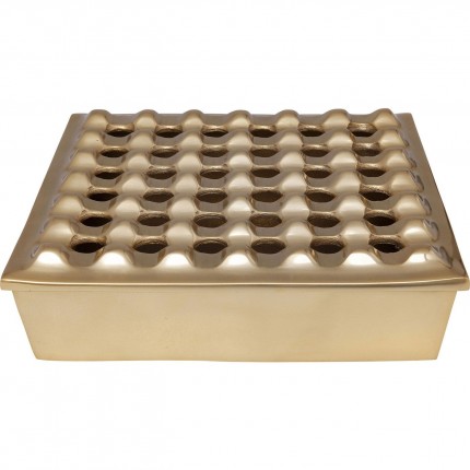 Ashtray Soho Square Brass 25x25cm Kare Design