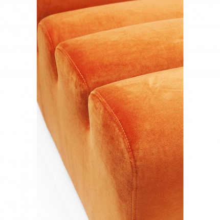 Assise Wave velours orange Kare Design