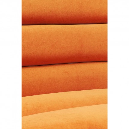 Assise Wave velours orange Kare Design