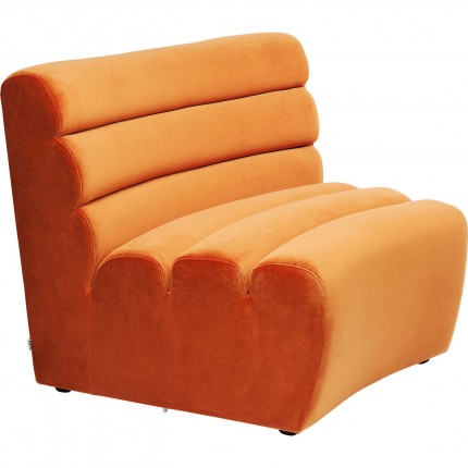 Assise Wave velours orange Kare Design