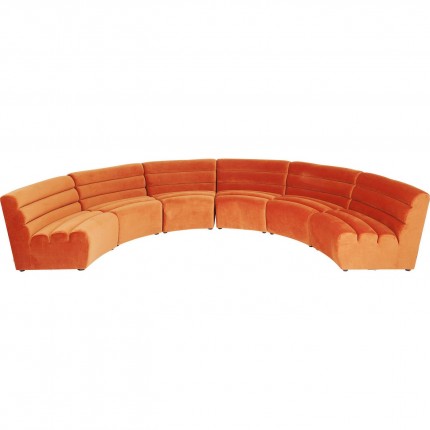 Assise Wave velours orange Kare Design