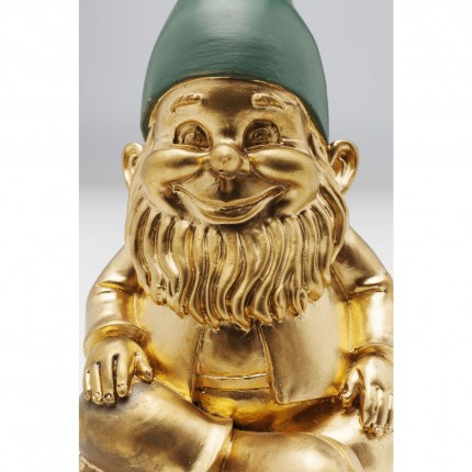 Deco gnome Sitting gold Kare Design