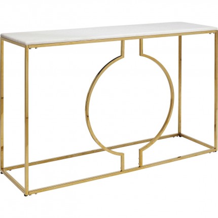 Console Miami Loft white and gold 120x35cm Kare Design