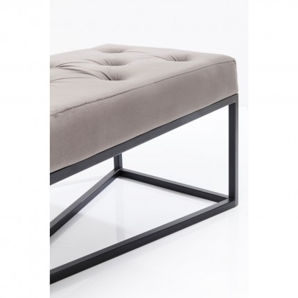 Bench Crossover 150x40cm grey and black Kare Design