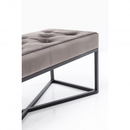 Banc Crossover 90x40cm gris et noir Kare Design