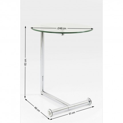 Side Table Easy Living chrome Kare Design