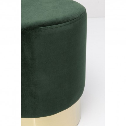 Stool Cherry Dark Green Brass Kare Design