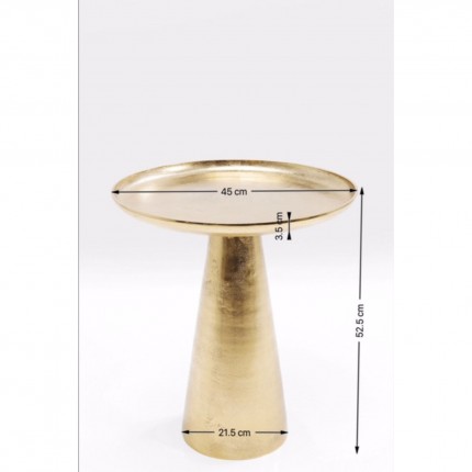 Side Table Uno Brass Ø45cm Kare Design