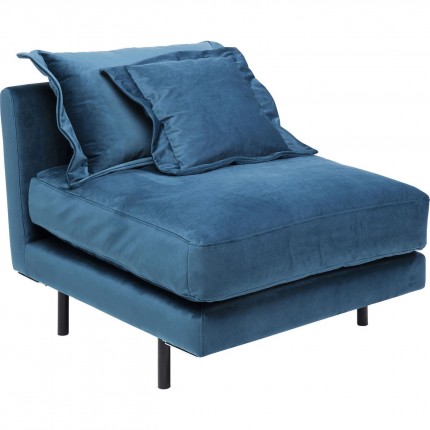 Sofa Element Lullaby velvet blue Kare Design