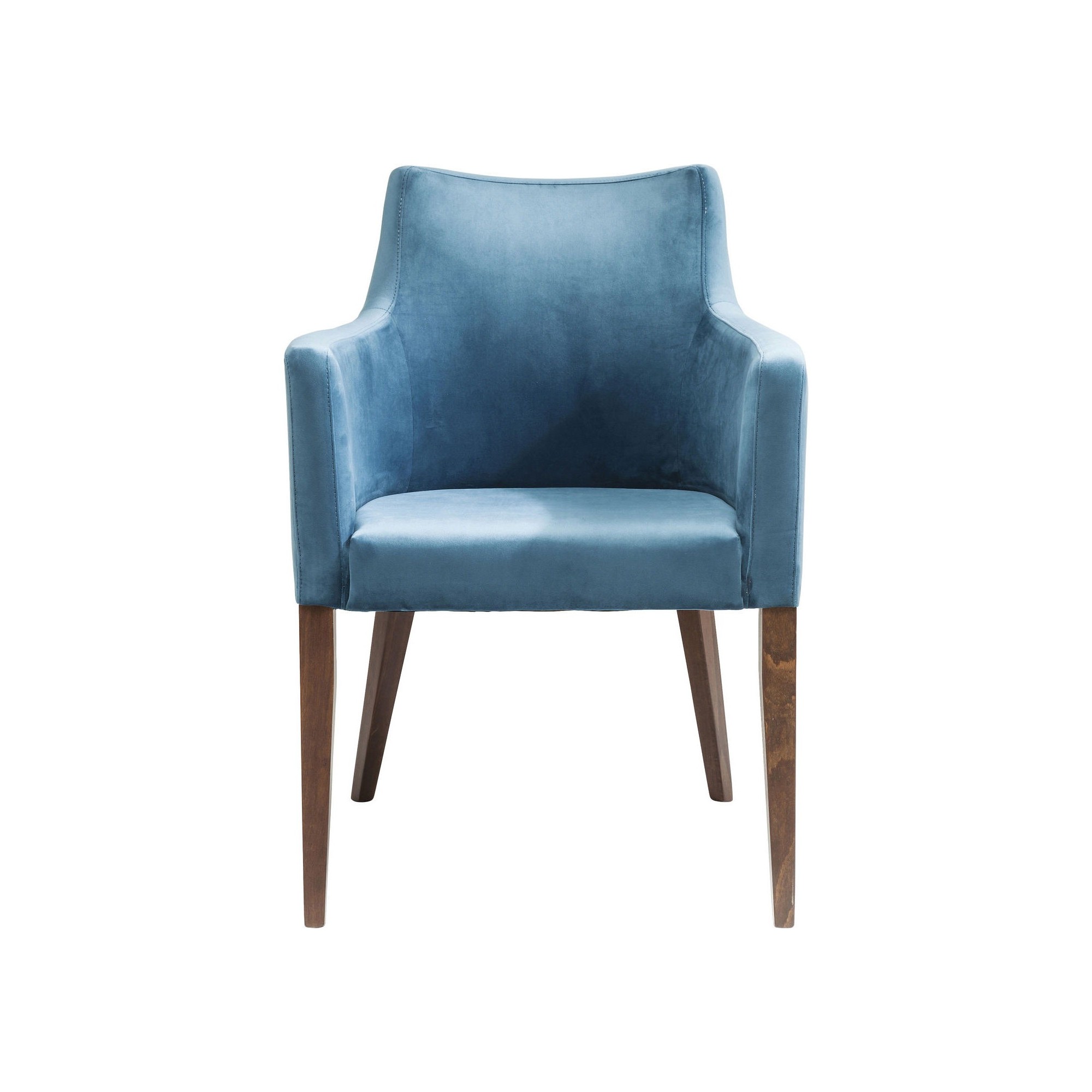 Chair with Armrest Mode Velvet Bluegreen Kare Design