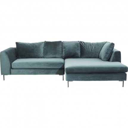 Corner Sofa Gianna Velvet Green Right Kare Design