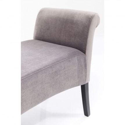 Bench Motley velvet silvergrey Kare Design