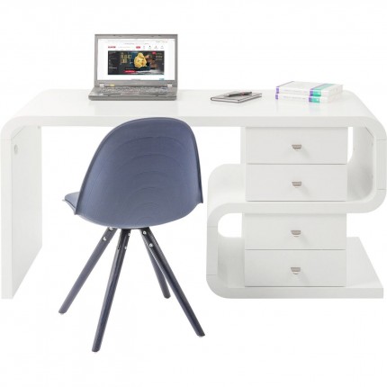 Desk Snake White 150x70cm Kare Design