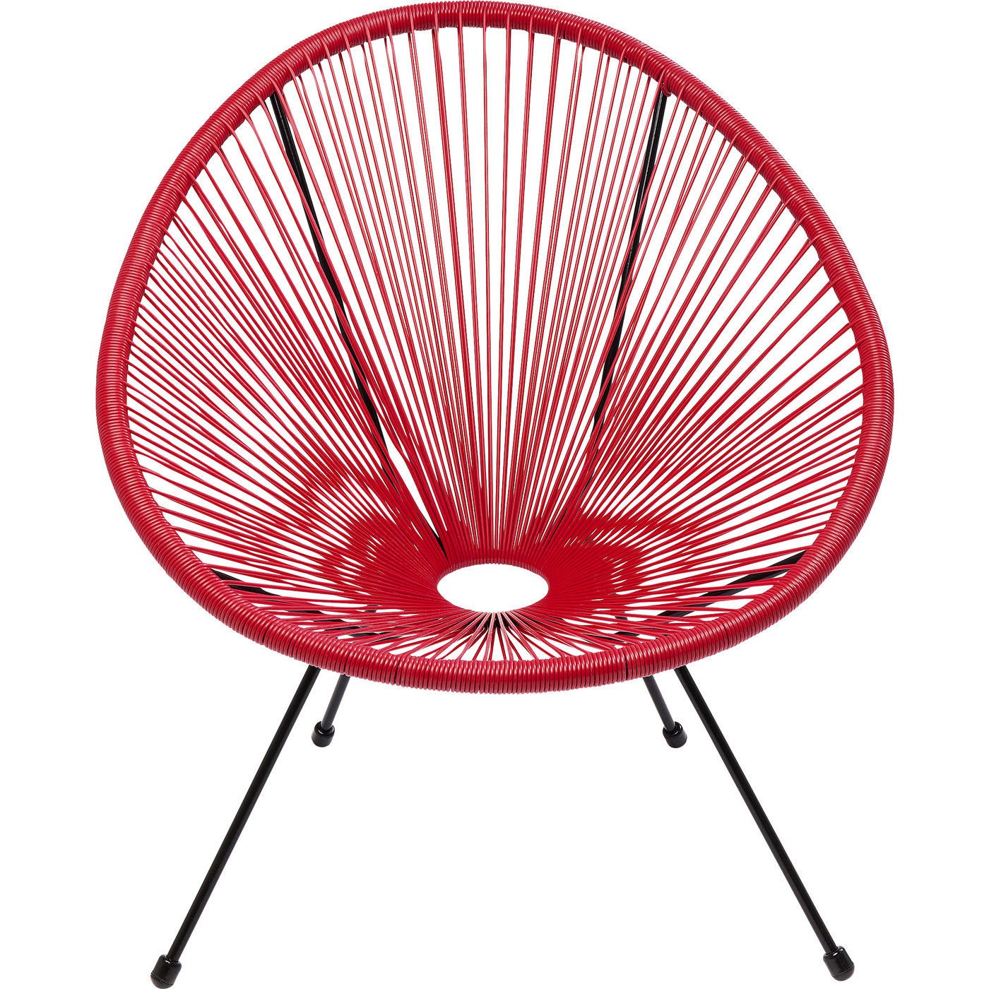 Kare Design Fauteuil de jardin Acapulco rouge