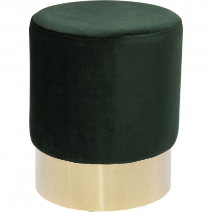 Stool Cherry Dark Green Brass Kare Design