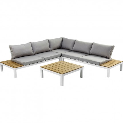 Outdoor Sofa Set Holiday White (4-Pieces) Kare Design