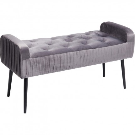 Bench Lofty grey and black Kare Design