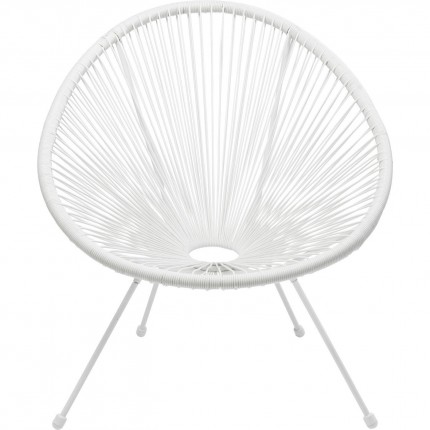 Outdoor Armchair Acapulco Mono white Kare Design