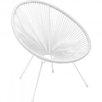 Outdoor Armchair Acapulco Mono white Kare Design