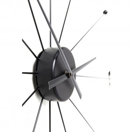 Wall Clock Umbrella black Kare Design