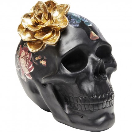 Deco black skull flowers Kare Design