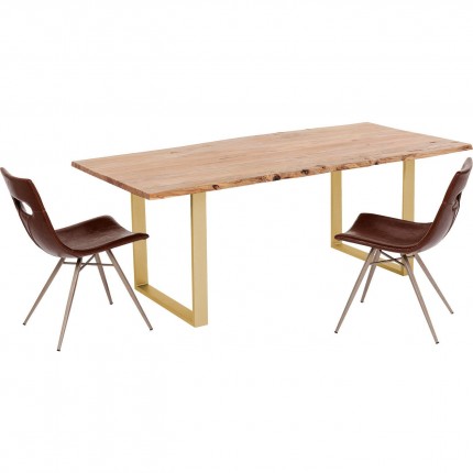 Table Harmony 200x100cm acacia laiton Kare Design