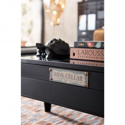 Coffee Table Collector Black 122x55cm Kare Design