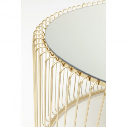 Coffee Table Wire Uno Brass 60x90cm Kare Design