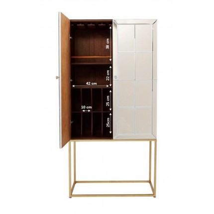 Bar Cabinet Luxury Champagne Kare Design