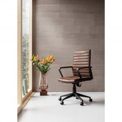 Swivel Office Chair Labora Brown Kare Design