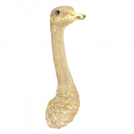 Wall Decoration Ostrich gold Kare Design