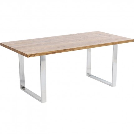 Table Jackie 160x80cm oak chrome Kare Design