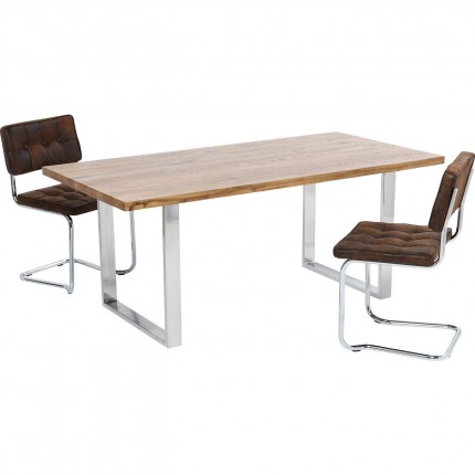 Table Jackie 160x80cm oak chrome Kare Design