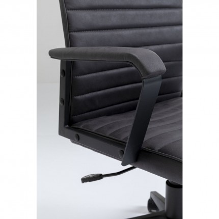 Chaise de bureau pivotante Labora noire Kare Design