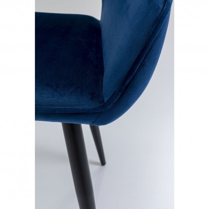 Chair with armrests San Francisco blue Kare Design